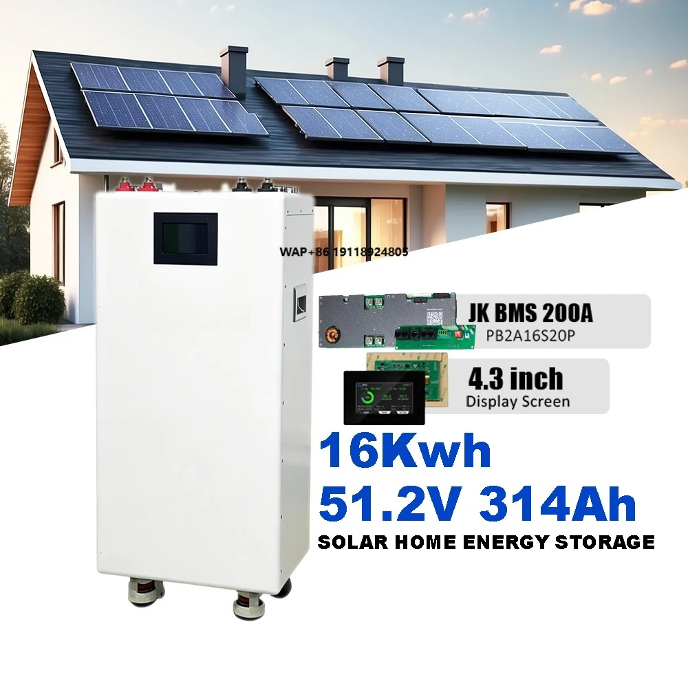 SZXUBA 51.2V LiFePO4 Lithium Battery 314Ah 280Ah 15kWh 20kWh 16kWh 15kW Powerwall 16s Wall Mounted Batterie Solaire Battery Pack
SZXUBA 51.2V LiFePO4 Lithium Battery 314Ah 280Ah 15kWh 20kWh 16kWh 15kW Powerwall 16s Wall Mounted Batterie Solaire Battery Pack