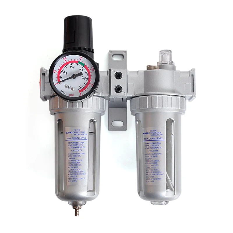 Air Pressure Filter Compressor Pneumatic Regulator Lubricant Radiator Moisture Drain Valve Water Trap SFC300 3/8 Inch
Air Pressure Filter Compressor Pneumatic Regulator Lubricant Radiator Moisture Drain Valve Water Trap SFC300 3/8 Inch