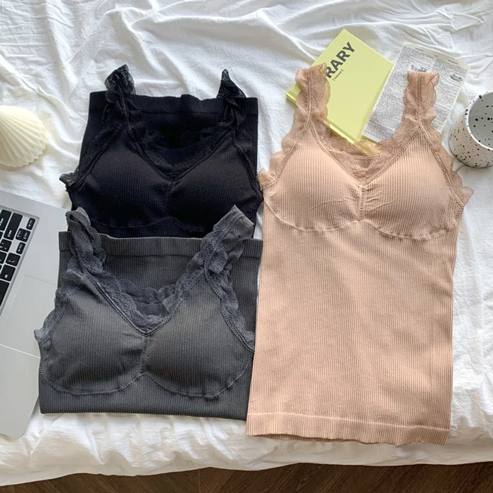 Autumn thin style backless camisole for women anti glare with chest cushion top
Autumn thin style backless camisole for women anti glare with chest cushion top