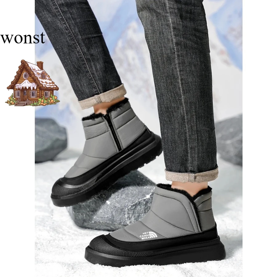 Winter Shoes Men 2026 Fur Warm Comfortable Snow Boots Outdoor Waterproof Down Boots High Top Ankle Boots Platform Shoes Size 44
Winter Shoes Men 2026 Fur Warm Comfortable Snow Boots Outdoor Waterproof Down Boots High Top Ankle Boots Platform Shoes Size 44