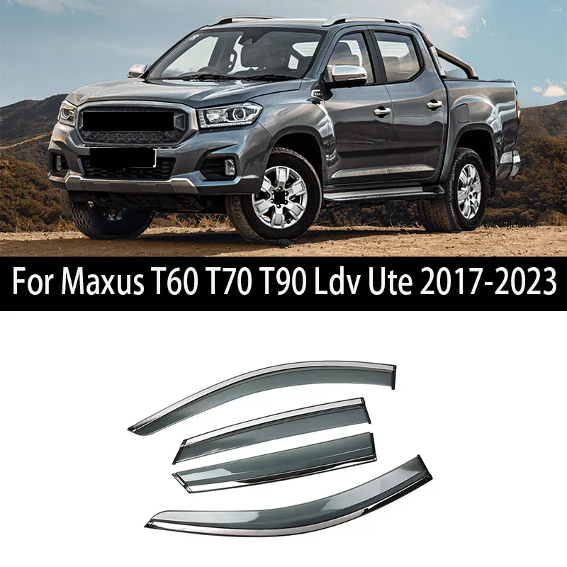Car Window Visor For Maxus T60 T70 T90 Ldv Ute 2017 2018 2019-2023 Deflectors Window Rain Guard Weathershield Sun Rain Guard
Car Window Visor For Maxus T60 T70 T90 Ldv Ute 2017 2018 2019-2023 Deflectors Window Rain Guard Weathershield Sun Rain Guard