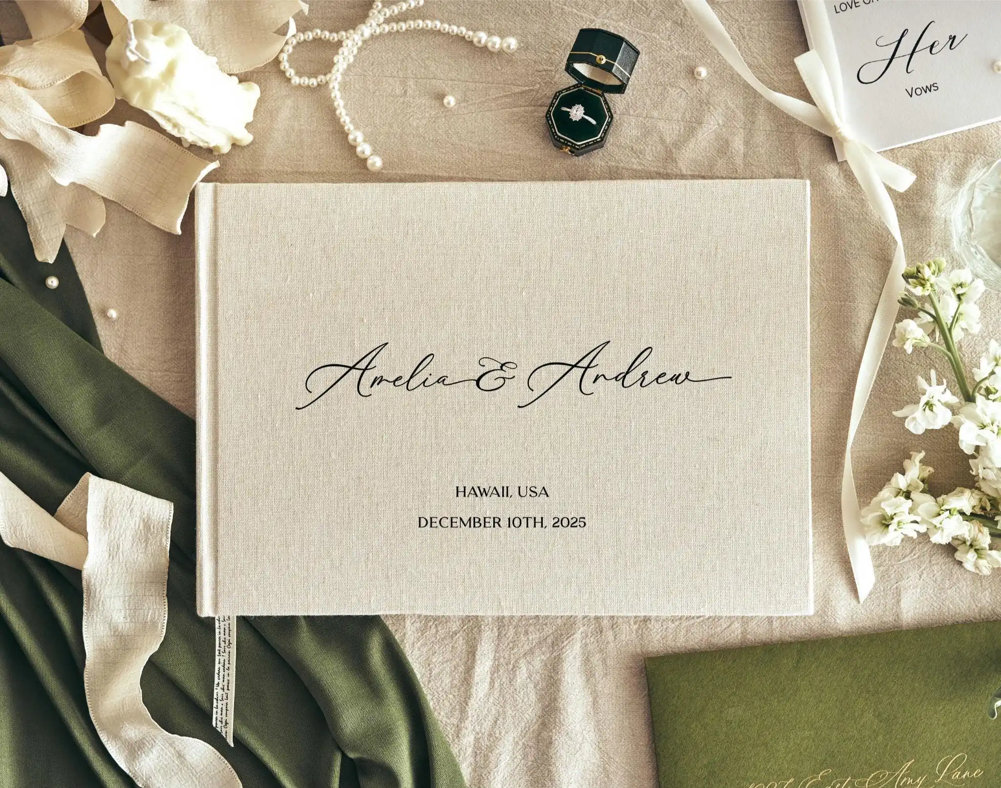 Personalized linen Guestbook Custom Wedding Guest Book Engagement Reception Sign Book Bridal Shower Guest Book Wedding Keepsake
Personalized linen Guestbook Custom Wedding Guest Book Engagement Reception Sign Book Bridal Shower Guest Book Wedding Keepsake