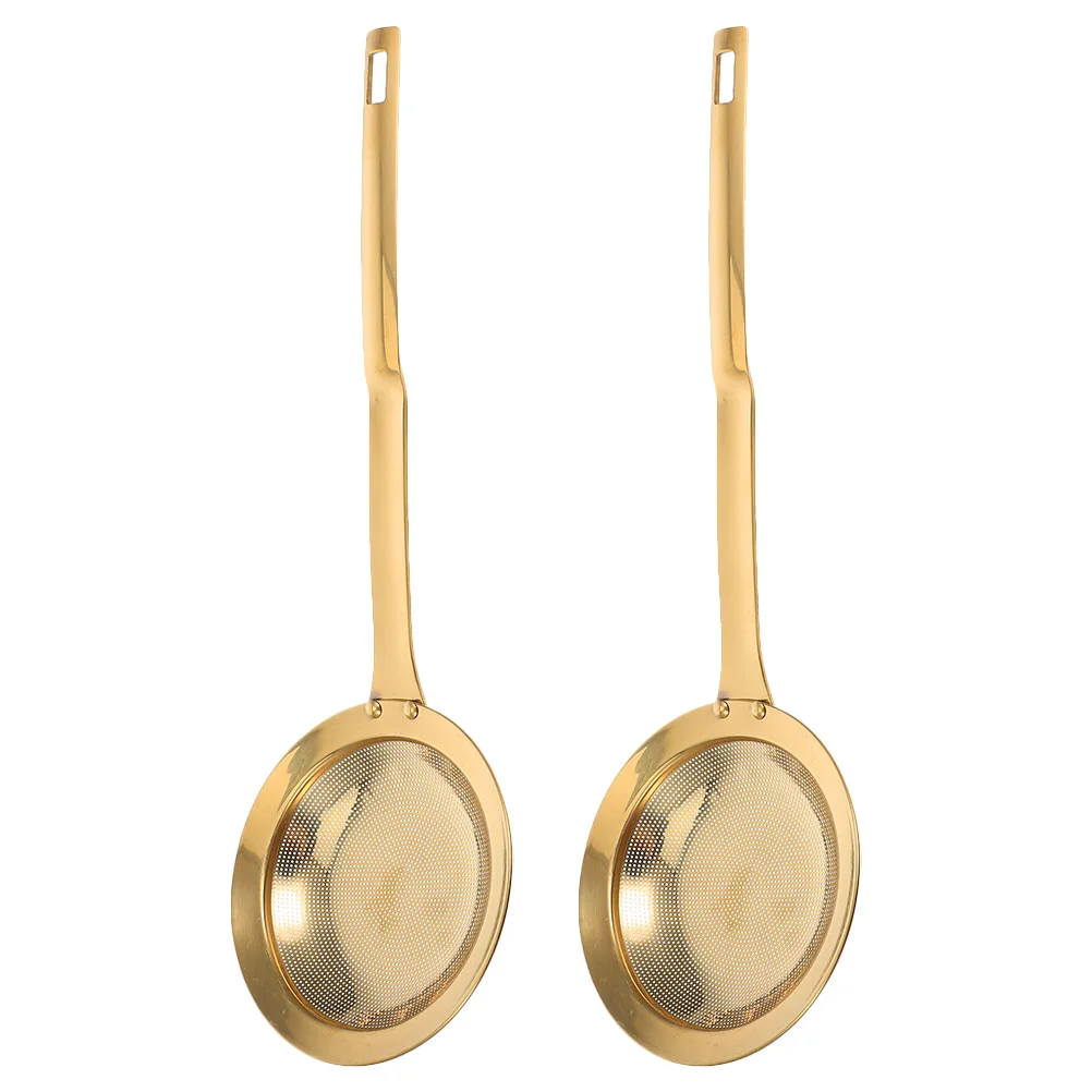 2pcs Fine Mesh Food Strainer For Kitchen Stainless Steel Skimming Spoon For Oil And Foam Color Ideal For Frying And Hot Pot
2pcs Fine Mesh Food Strainer For Kitchen Stainless Steel Skimming Spoon For Oil And Foam Color Ideal For Frying And Hot Pot