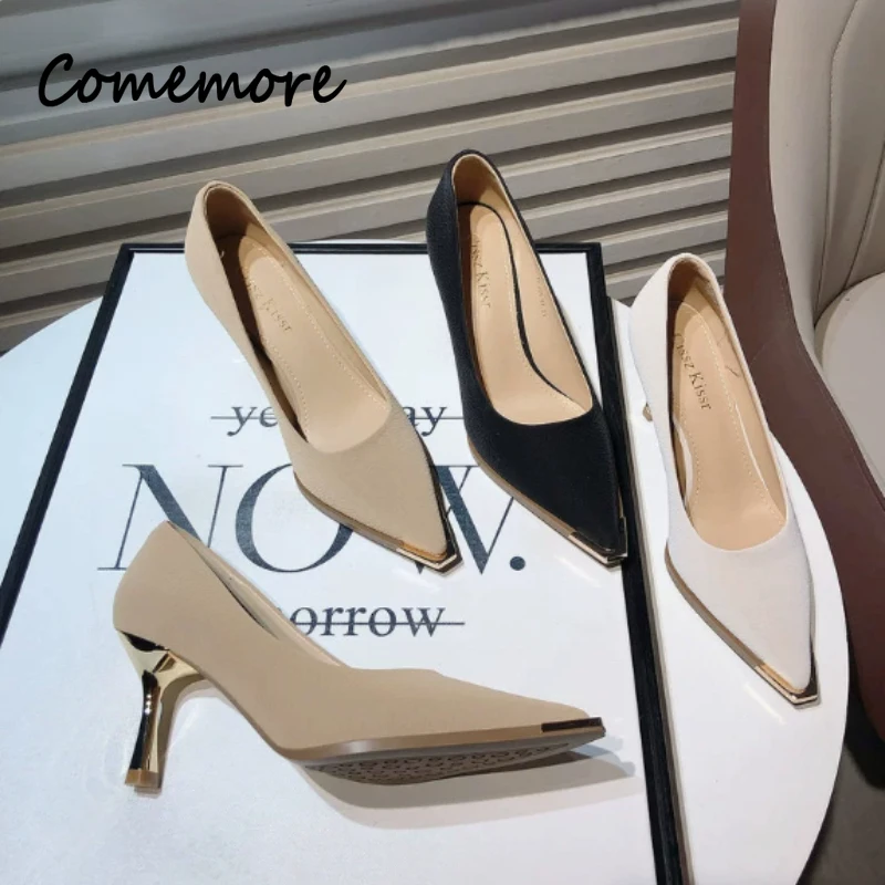 Comemore 2025 New Trend Women Summer Shoes Elegant Sexy High Heels French Pointed Stiletto Office Girls' Shoes Zapatos De Mujer
Comemore 2025 New Trend Women Summer Shoes Elegant Sexy High Heels French Pointed Stiletto Office Girls' Shoes Zapatos De Mujer