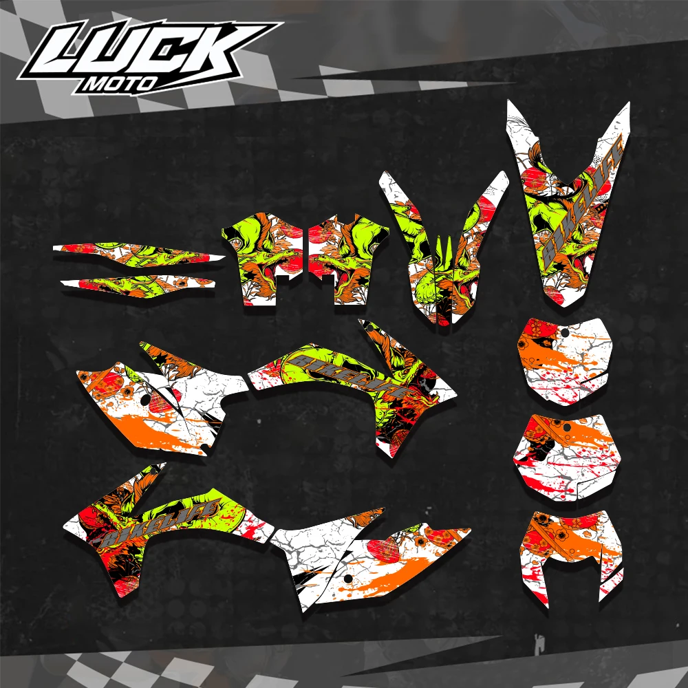 LUCKMOTO Graphics Bakcgrounds Decal Sticker Kit For KTM 125 200 250 300 350 450 500 XC2011 EXC 2012 Motorcycle Sticker
LUCKMOTO Graphics Bakcgrounds Decal Sticker Kit For KTM 125 200 250 300 350 450 500 XC2011 EXC 2012 Motorcycle Sticker