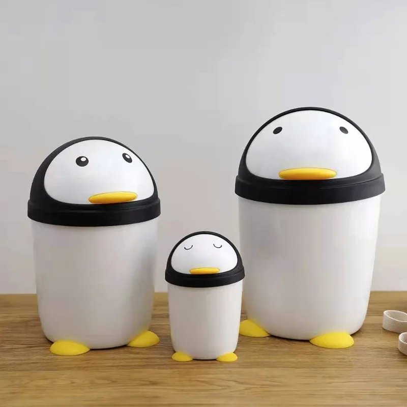 Creative Cartoon Fashion Home Large Bathroom Living Room Kitchen Bedroom Office Desktop Trash Can Penguin Modeling Ashcan Ashbin
Creative Cartoon Fashion Home Large Bathroom Living Room Kitchen Bedroom Office Desktop Trash Can Penguin Modeling Ashcan Ashbin