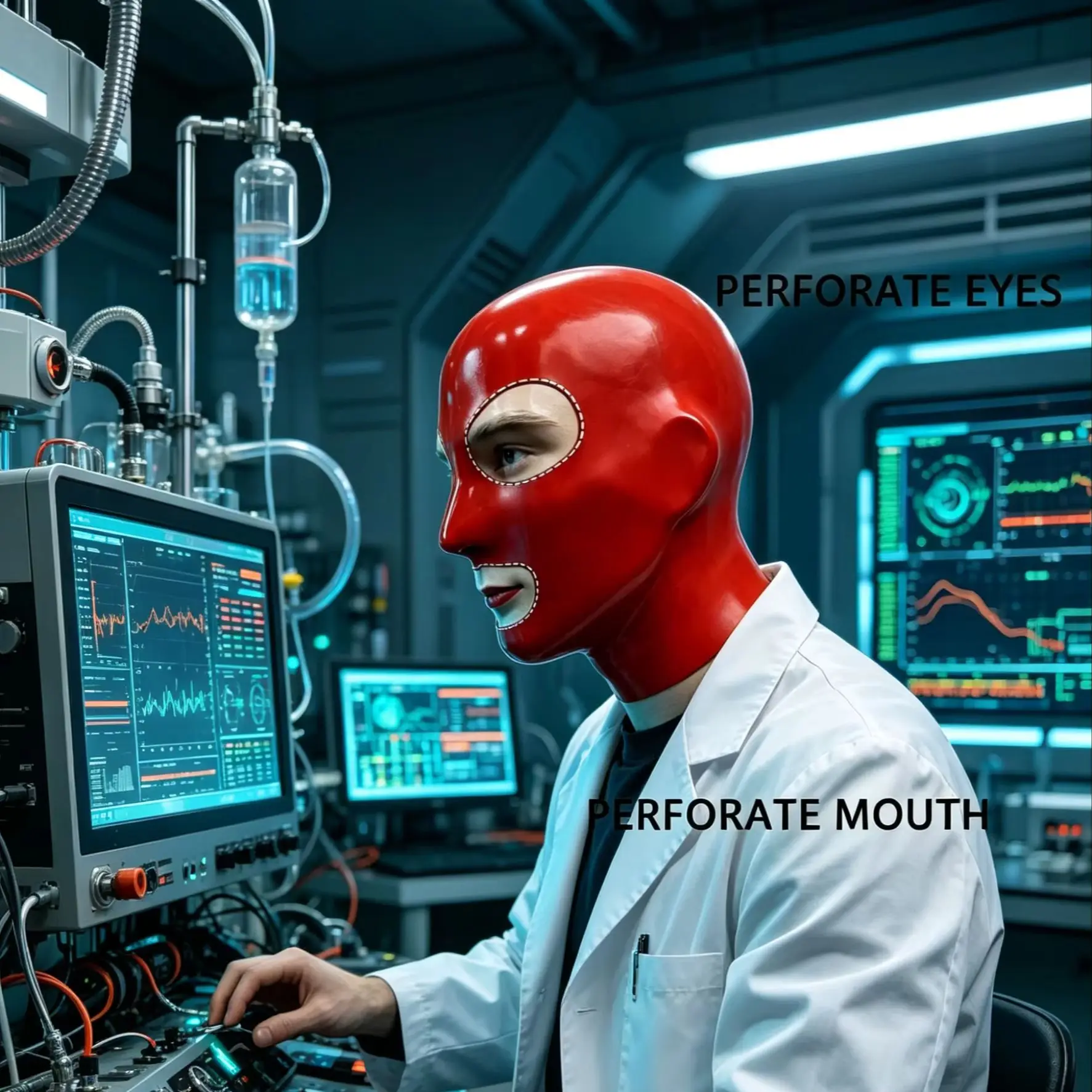 Fashion Latex Hood Open Mouth Eye Neck Rubber Mask Handmade Gloves
Fashion Latex Hood Open Mouth Eye Neck Rubber Mask Handmade Gloves