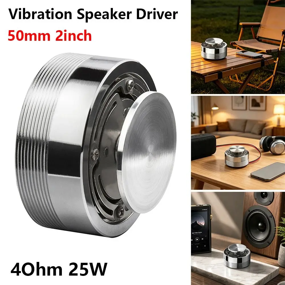 1Pcs 50mm Vibration Speaker Driver 2 Inch 4ohm 25W Full Range Resonance Loudspeaker Vibro Bass Speaker Bass Sound Enhancement
1Pcs 50mm Vibration Speaker Driver 2 Inch 4ohm 25W Full Range Resonance Loudspeaker Vibro Bass Speaker Bass Sound Enhancement