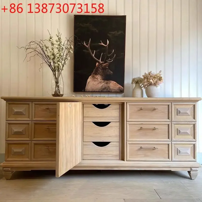 French retro solid wood carving flower TV cabinet American country living room floor dining side cabinet locker
French retro solid wood carving flower TV cabinet American country living room floor dining side cabinet locker