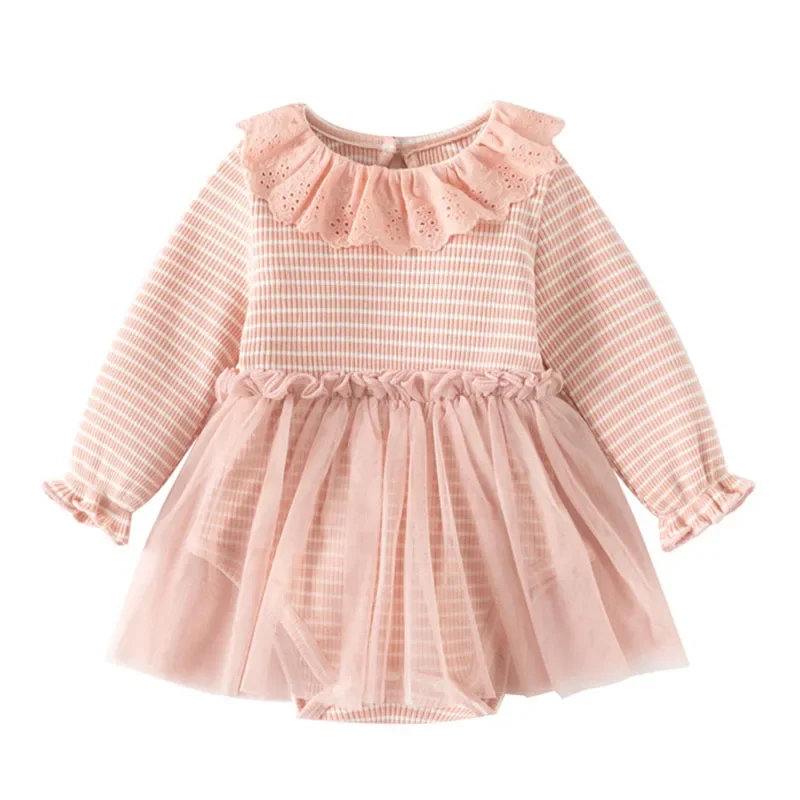 2025 New Spring Newborn Baby Girl Jumpsuit Long Sleeved Cotton Mesh Splicing Infant Baby Girl Bodysuits 0-24M Baby Girl Clothing
2025 New Spring Newborn Baby Girl Jumpsuit Long Sleeved Cotton Mesh Splicing Infant Baby Girl Bodysuits 0-24M Baby Girl Clothing