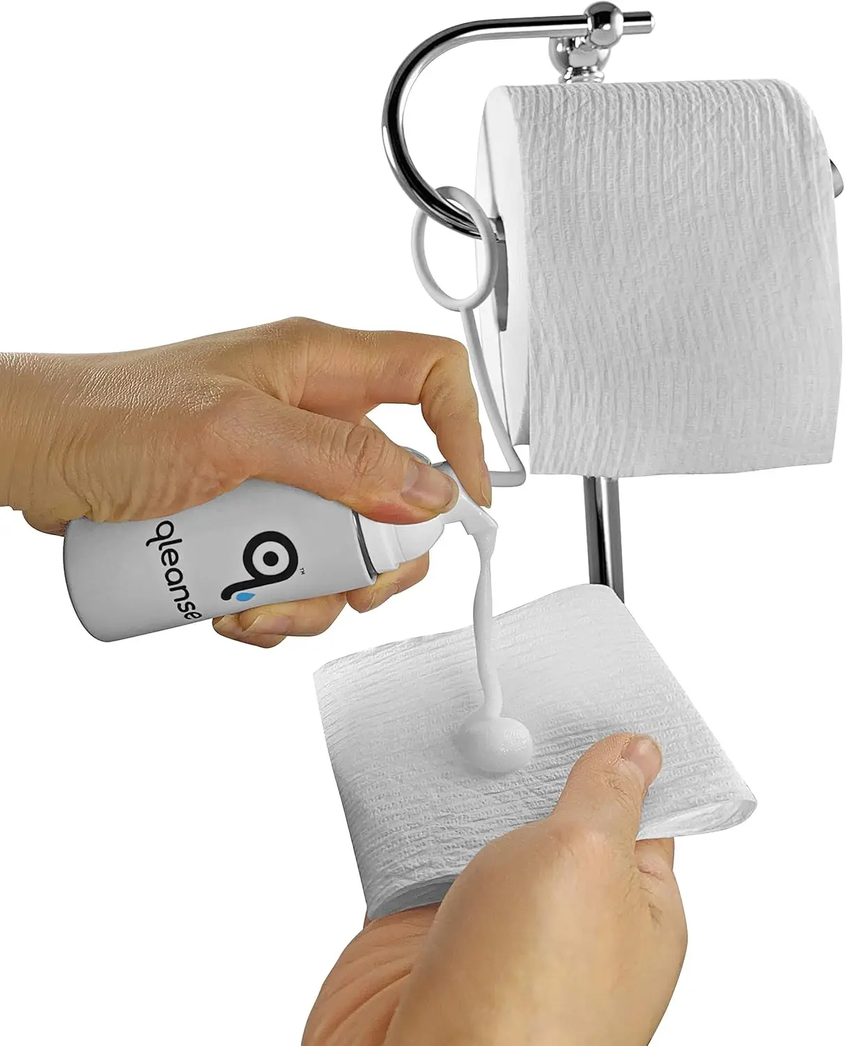 Toilet Paper Foam Spray & Caddy - Wet Wipe Alternative, 100% Flushable
Toilet Paper Foam Spray & Caddy - Wet Wipe Alternative, 100% Flushable