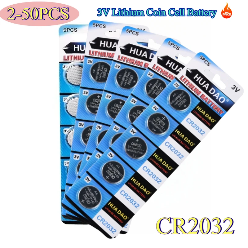 2-50PCS CR2032 5004LC CR 2032 3V Lithium Coin Cell Battery, Watch Toys Electronics Car Key Button Batteries Long Lasting 240mAh
2-50PCS CR2032 5004LC CR 2032 3V Lithium Coin Cell Battery, Watch Toys Electronics Car Key Button Batteries Long Lasting 240mAh