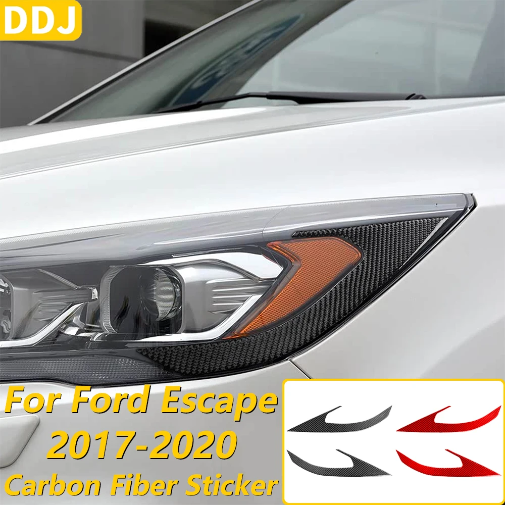 For Ford Escape 2017-2020 Carbon Fiber Front Headlights Turn Signal Panel Cover Trim Car Accessories Interior Decoration Sticker
For Ford Escape 2017-2020 Carbon Fiber Front Headlights Turn Signal Panel Cover Trim Car Accessories Interior Decoration Sticker