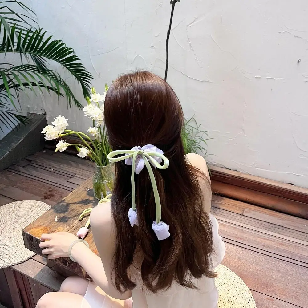 Exquisite Korean Style Tulip Ribbon Hair Ring Hair Tie Hair Rope Bowknot Hair Clip Cloth Ponytail Holder Flower Hair Claw Daily
Exquisite Korean Style Tulip Ribbon Hair Ring Hair Tie Hair Rope Bowknot Hair Clip Cloth Ponytail Holder Flower Hair Claw Daily