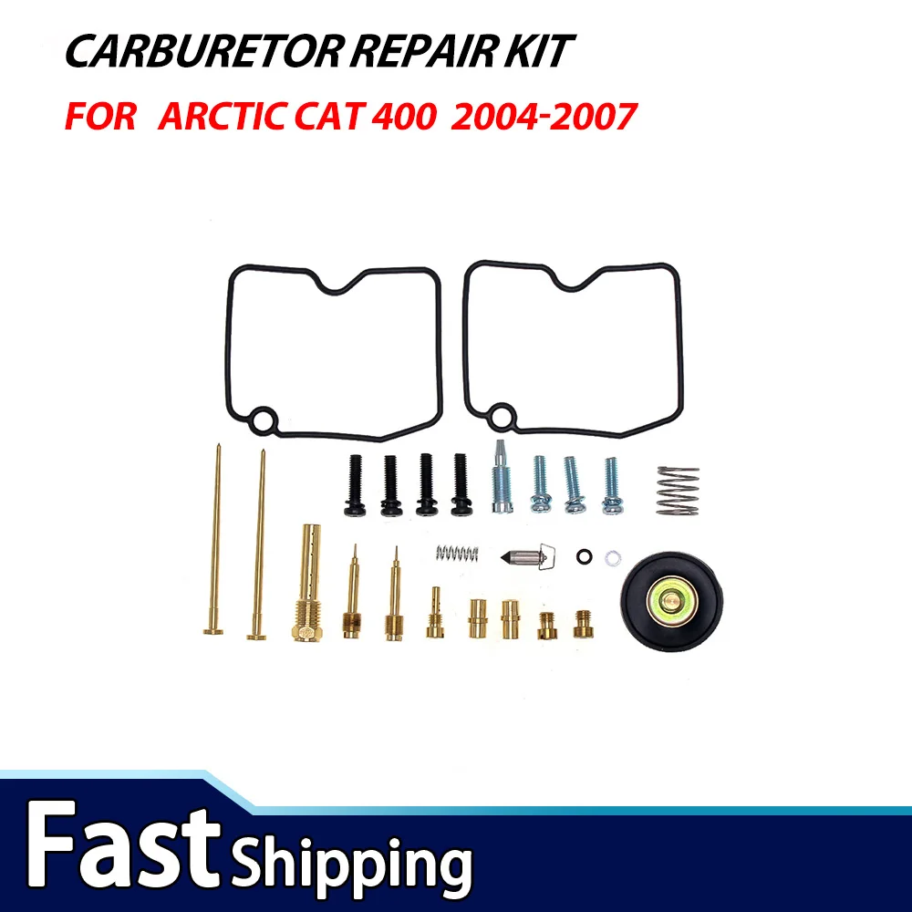 Carburetor Repair Rebuild Kit for Arctic Cat 400 500 4x4 Auto 2004 2005 2006 2007 include Float, Needle, Gaske
Carburetor Repair Rebuild Kit for Arctic Cat 400 500 4x4 Auto 2004 2005 2006 2007 include Float, Needle, Gaske