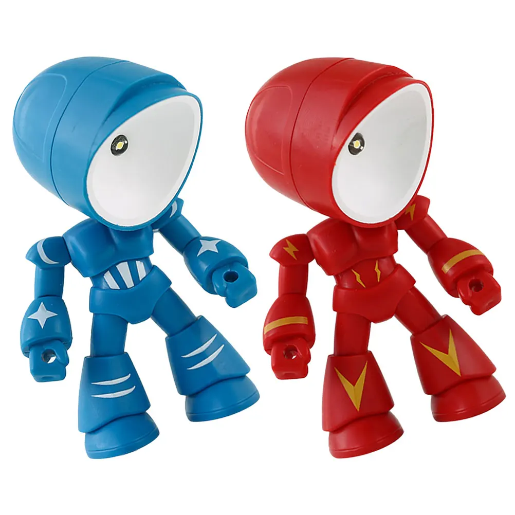 2Pcs Button Creative Night Light Operated Rotatable Head Robot Night Light Design Warm Kids Bedroom Lamp
2Pcs Button Creative Night Light Operated Rotatable Head Robot Night Light Design Warm Kids Bedroom Lamp