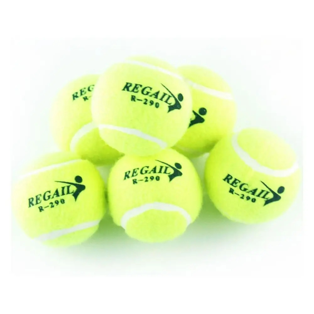 High Elasticity Tennis Balls Chemical Fiber Rubber Training Exercise Tennis Balls 6.4CM Durable Practice Tennis Ball Dogs Bite
High Elasticity Tennis Balls Chemical Fiber Rubber Training Exercise Tennis Balls 6.4CM Durable Practice Tennis Ball Dogs Bite