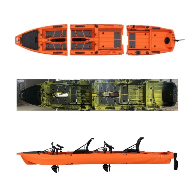 Airo Easy to Carry 14FT Detachable Tandem Pedal Kayak 3 Pieces Modular Kayak for Sea Fishing
Airo Easy to Carry 14FT Detachable Tandem Pedal Kayak 3 Pieces Modular Kayak for Sea Fishing