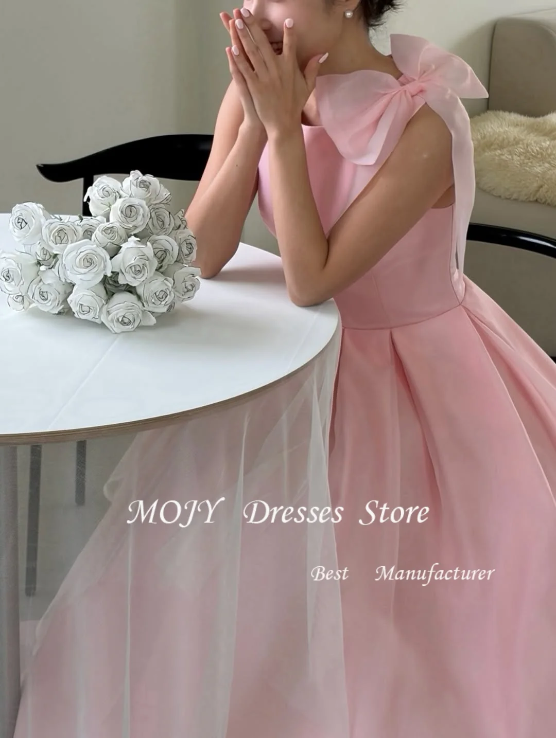 Mojy Fairy Pink Korean Silk Organza Wedding Dress Women Evening Dresses O-Neck Customized Bridal Reception Dress
Mojy Fairy Pink Korean Silk Organza Wedding Dress Women Evening Dresses O-Neck Customized Bridal Reception Dress