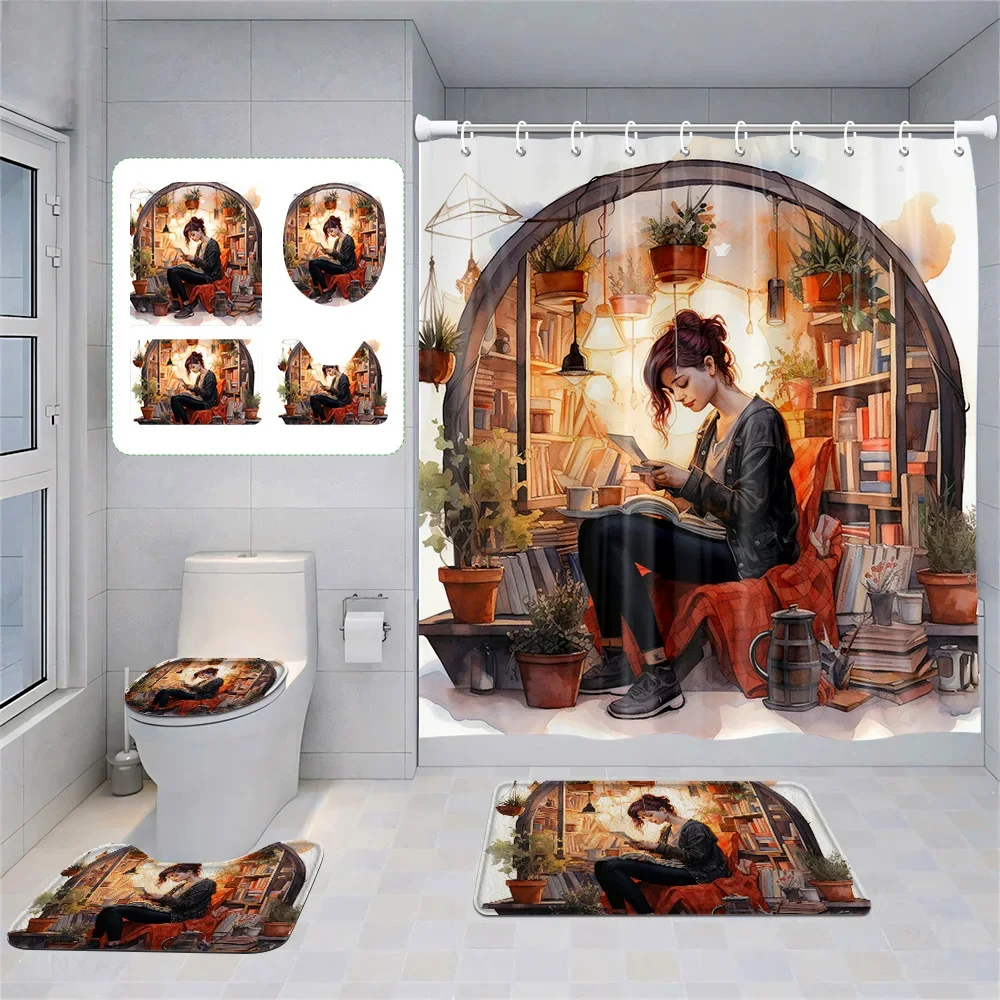 2025 New Ins Style Shower Curtain Nordic Waterproof Toilet Mat Door Mat suit Fashion Illustration Bathroom Decorations
2025 New Ins Style Shower Curtain Nordic Waterproof Toilet Mat Door Mat suit Fashion Illustration Bathroom Decorations