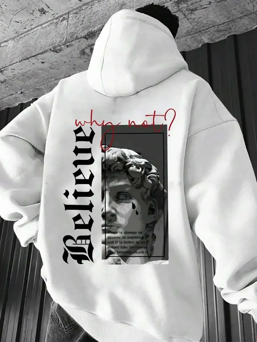 Fashionable Pure Cotton Hoodie Featuring Art - Inspired David Statue Design Perfect for Those Who Love Artistic Aesthetics
Fashionable Pure Cotton Hoodie Featuring Art - Inspired David Statue Design Perfect for Those Who Love Artistic Aesthetics