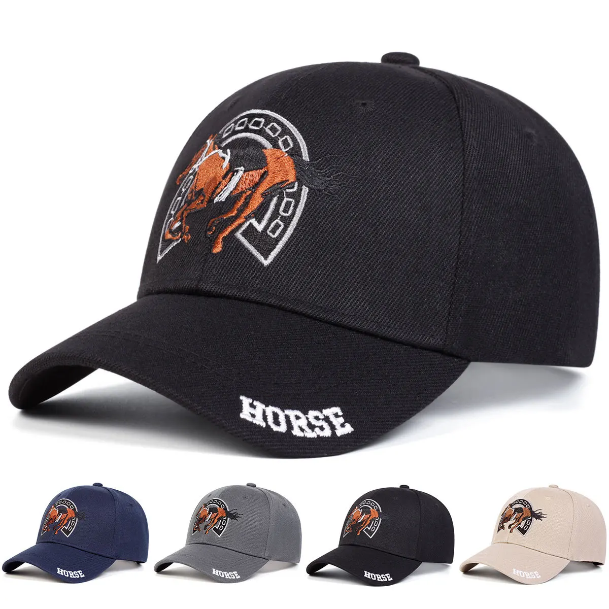 Fashiona Unisex HORSE Embroidery Baseball Caps SpringAutumn Outdoor Adjustable Reggaeton Casual Hats Gorras SunscreenHat
Fashiona Unisex HORSE Embroidery Baseball Caps SpringAutumn Outdoor Adjustable Reggaeton Casual Hats Gorras SunscreenHat