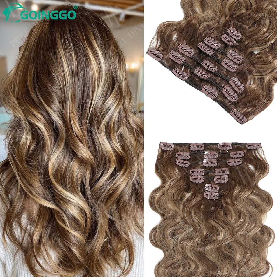 Wavy Blonde Highlights Clip in Human Hair Extensions Full Head Clip ins Hairpiece No Frizzy Cuticle Aligned Remy Virgin Hair 12A
Wavy Blonde Highlights Clip in Human Hair Extensions Full Head Clip ins Hairpiece No Frizzy Cuticle Aligned Remy Virgin Hair 12A