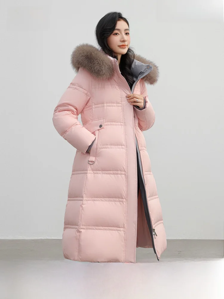 Женская удлиненная пуховая куртка Snow Flng Весна 2026 с меховым воротником, приталенная, в корейском стиле, для повседневной носки
Женская удлиненная пуховая куртка Snow Flng Весна 2026 с меховым воротником, приталенная, в корейском стиле, для повседневной носки