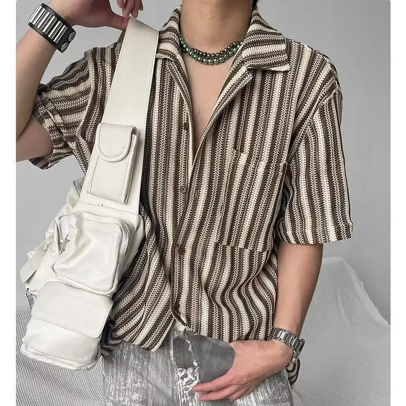 Summer Lightweight Leopard Print Seven-Quarter Sve Men's irt Zebra Pattern Korean Sle Youthful Haome Ice Silk irt
Summer Lightweight Leopard Print Seven-Quarter Sve Men's irt Zebra Pattern Korean Sle Youthful Haome Ice Silk irt