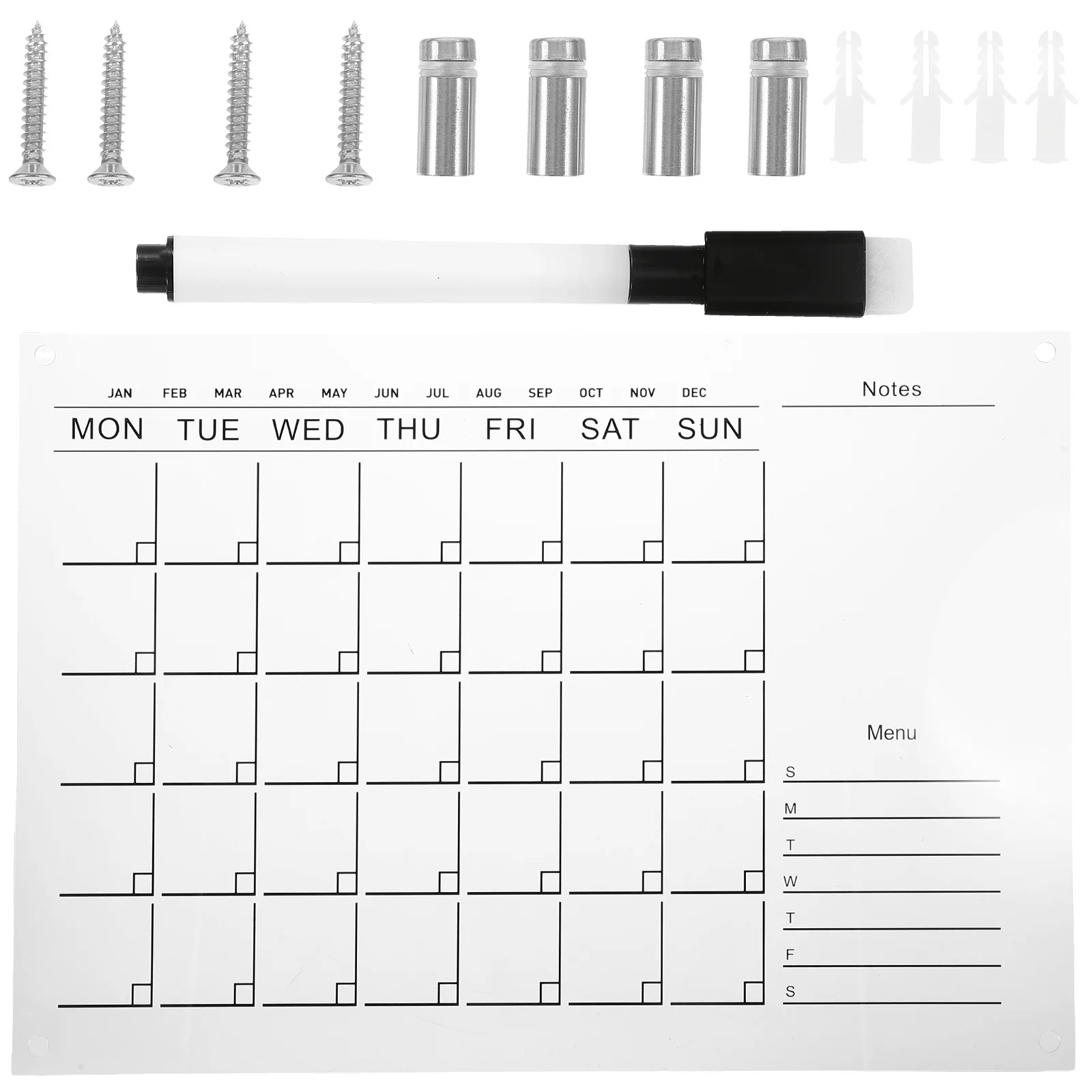 1 set 1 Set Clear Acrylic Dry Erase Board Hanging Weekly Calendar For Wall Home Memo Planner Lightweight
1 set 1 Set Clear Acrylic Dry Erase Board Hanging Weekly Calendar For Wall Home Memo Planner Lightweight