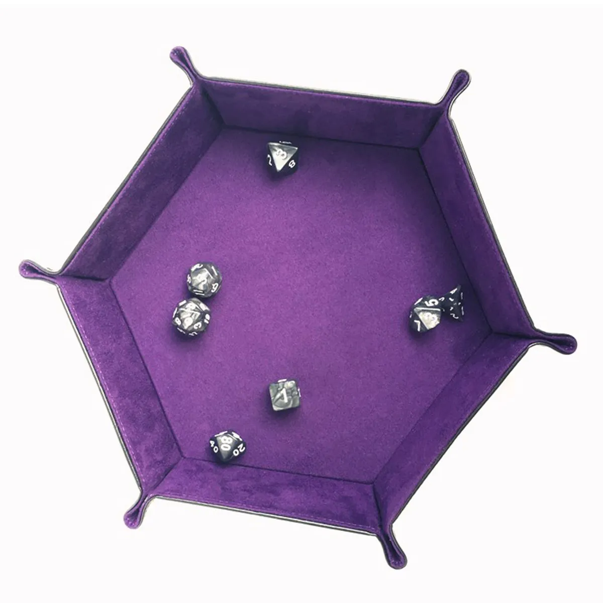 1 Pc Hexagon Board PU Plate Bar Nightclub Game Board Gift Jewelry Storage Double-sided Tray (Purple)
1 Pc Hexagon Board PU Plate Bar Nightclub Game Board Gift Jewelry Storage Double-sided Tray (Purple)
