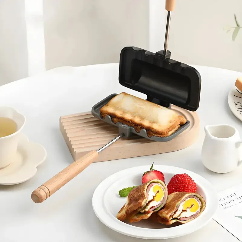 Baking High Temperature Resistant Double-Sided Sandwich Pan Easy Clean Bread Crepe Pan Kitchen Tool for Gas Cooker
Baking High Temperature Resistant Double-Sided Sandwich Pan Easy Clean Bread Crepe Pan Kitchen Tool for Gas Cooker