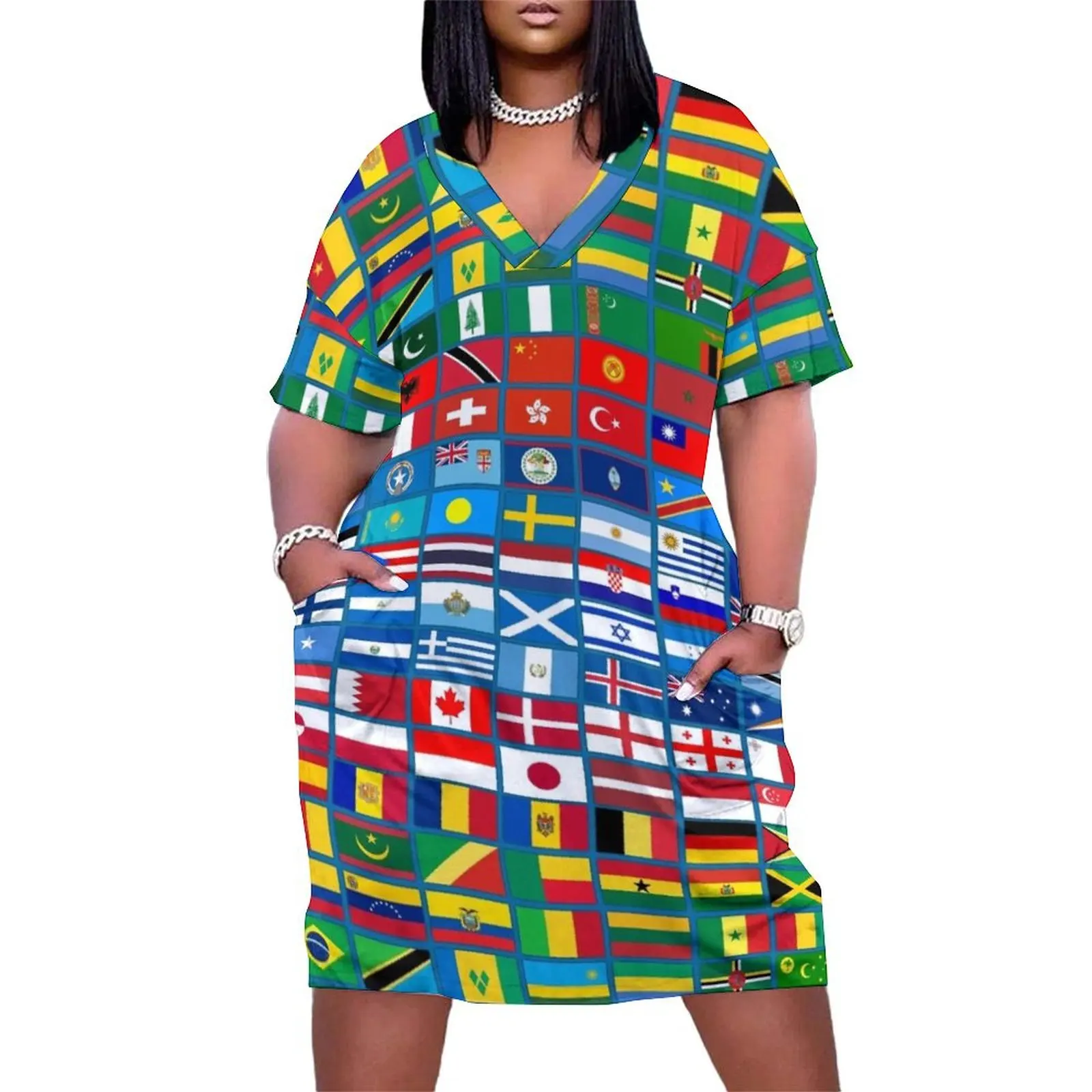 Flags of the Countries of the World, International Gift Loose Pocket Dress wedding dresses for parties Women dresses summer
Flags of the Countries of the World, International Gift Loose Pocket Dress wedding dresses for parties Women dresses summer
