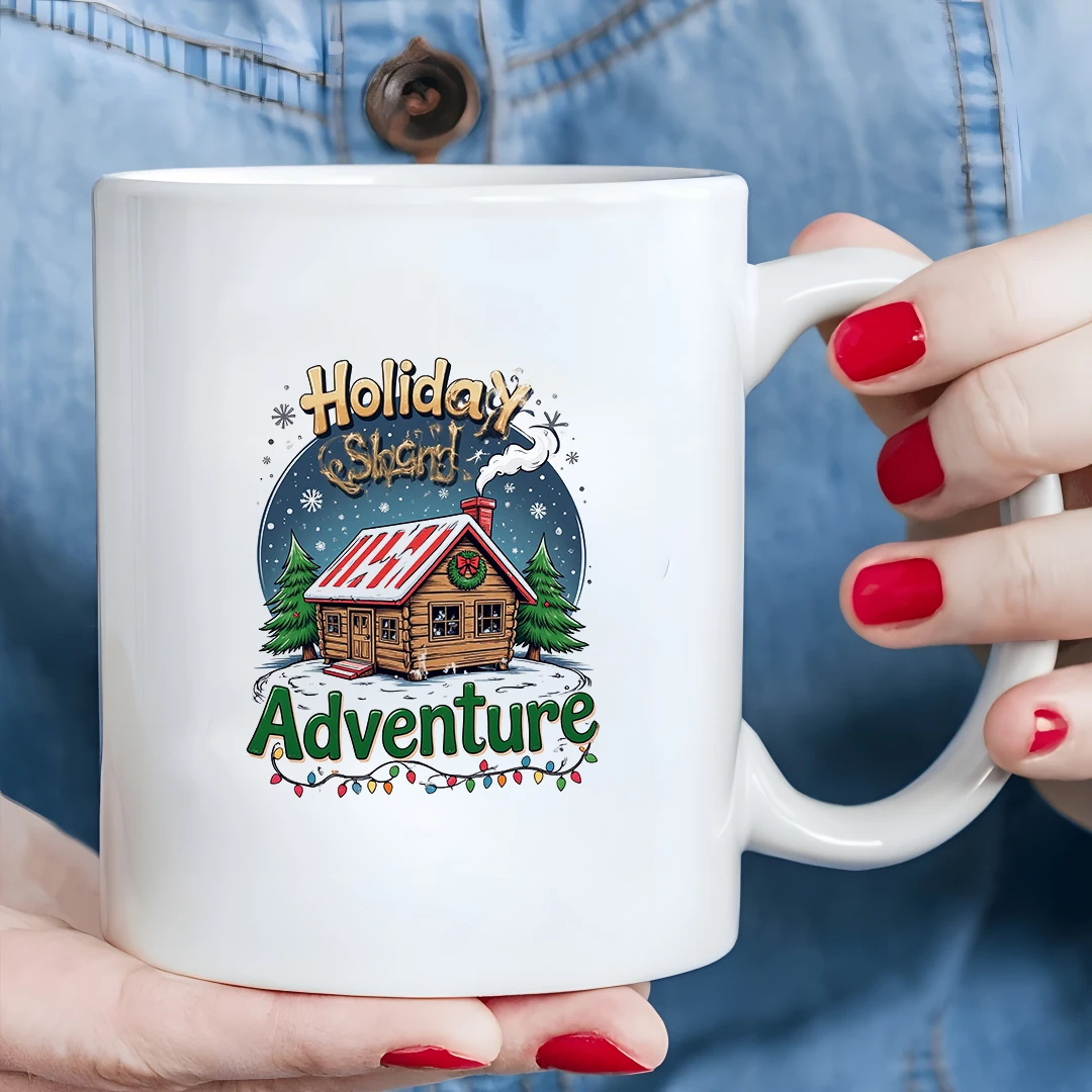 11oz Mug + Cartoon Christmas Cottage + Snowflake Decor + Kids Cold & Hot Drink Cup - Christmas Gift for Family & Office
11oz Mug + Cartoon Christmas Cottage + Snowflake Decor + Kids Cold & Hot Drink Cup - Christmas Gift for Family & Office