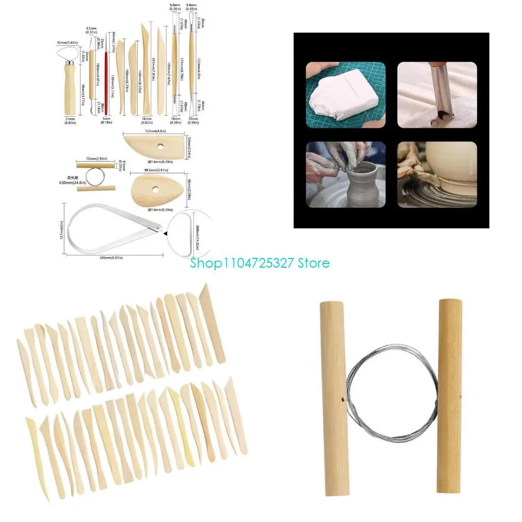 D8KF Pottery Tool Clay Modeling Tools Wire Clay Cutter Clay Sculpting Tools
D8KF Pottery Tool Clay Modeling Tools Wire Clay Cutter Clay Sculpting Tools