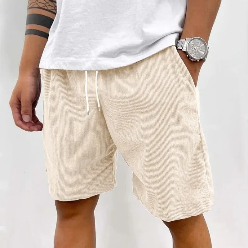 New Arrival Men Corduroy Casual Shorts Elastic Drawstring Waist Dual Side Pockets Daily Commute Vacation Trendy Bottoms S-2XL
New Arrival Men Corduroy Casual Shorts Elastic Drawstring Waist Dual Side Pockets Daily Commute Vacation Trendy Bottoms S-2XL