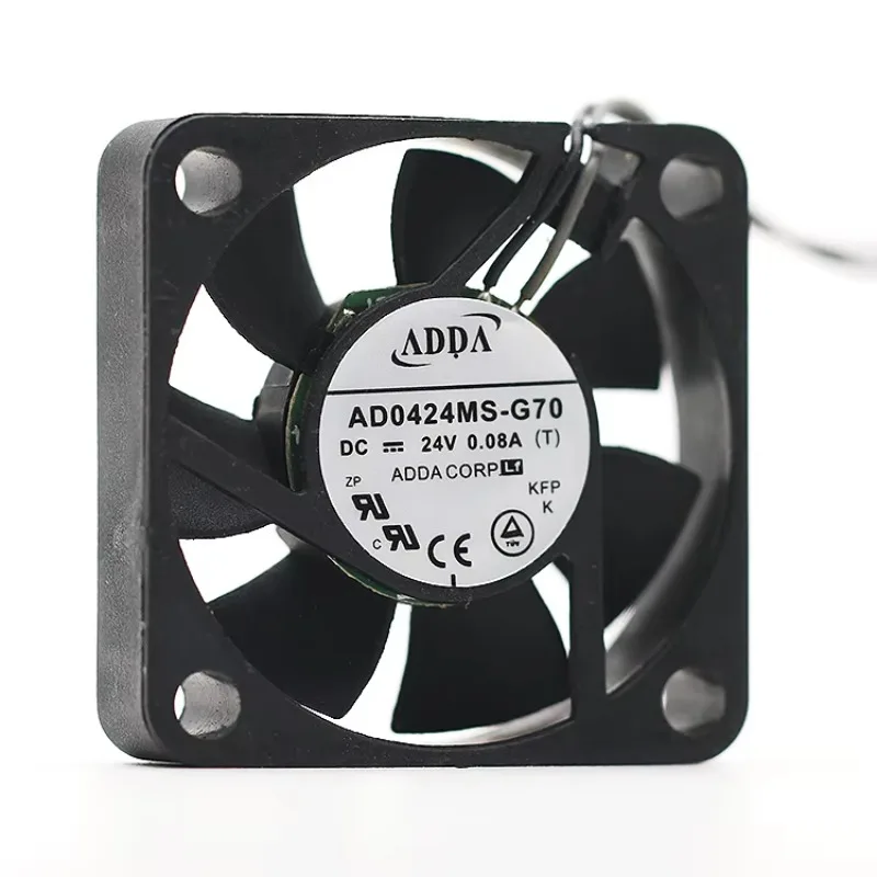 ADDA AD0424MS-G70 DC 24V 0.08A 40x40x10mm 2-Wire Cooling Fan
ADDA AD0424MS-G70 DC 24V 0.08A 40x40x10mm 2-Wire Cooling Fan