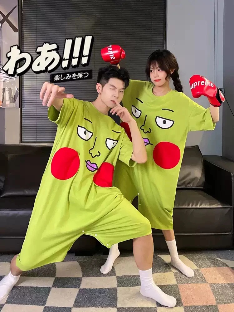Anime Mob Psycho 100/Mobu Saiko Hyaku Dimple Cosplay Cotton Short Sleeve Cartoon Footed Pajama Couple Pajamas Nightclothes Gift
Anime Mob Psycho 100/Mobu Saiko Hyaku Dimple Cosplay Cotton Short Sleeve Cartoon Footed Pajama Couple Pajamas Nightclothes Gift