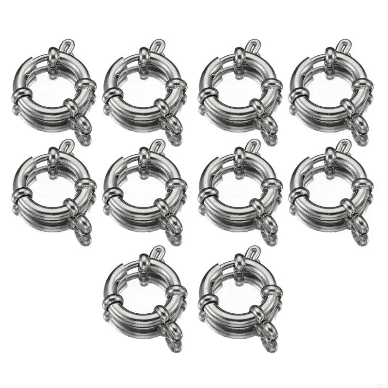 Pack of 10 Practical Spring Clasp with Jump Rings Jewelry Findings for Designers
Pack of 10 Practical Spring Clasp with Jump Rings Jewelry Findings for Designers