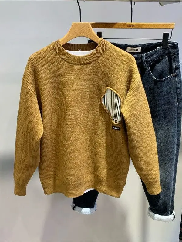 Мужской вязаный свитер на молнии с дизайнерским кроем, модный, простой, универсальный, для осени и зимы, новинка, теплая одежда
Мужской вязаный свитер на молнии с дизайнерским кроем, модный, простой, универсальный, для осени и зимы, новинка, теплая одежда