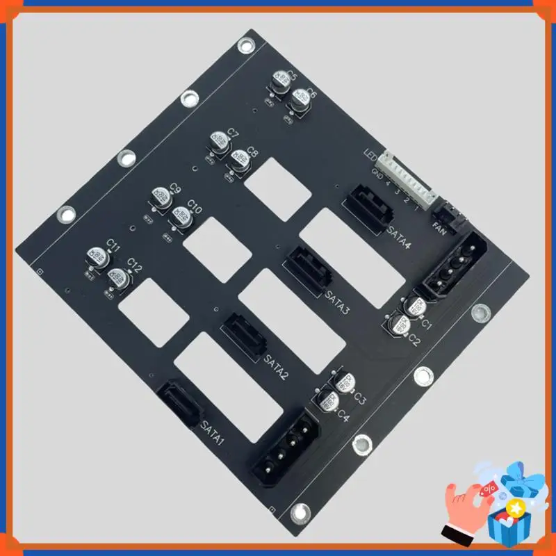 Compact SATA To 4-Disk SSD/HDD Adapter 6Gbps Server Expansion Card With 7/29P SATA Interface And 4D Power Supply For NAS Storage
Compact SATA To 4-Disk SSD/HDD Adapter 6Gbps Server Expansion Card With 7/29P SATA Interface And 4D Power Supply For NAS Storage