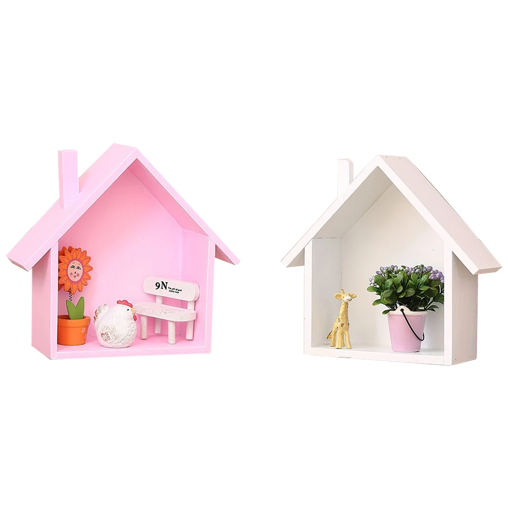 2pcs Small House Shaped Wall Shelf Wooden Storage Rack Sturdy Bedroom Living Room Decorative Functional
2pcs Small House Shaped Wall Shelf Wooden Storage Rack Sturdy Bedroom Living Room Decorative Functional