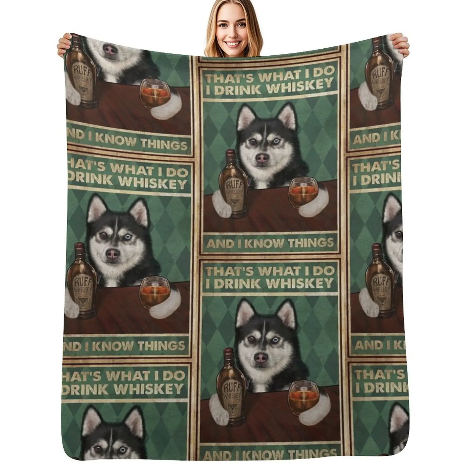 Funny husky dog drink whiskey quotes Throw Blanket Compact Warm Blanket for Car Road Trip
Funny husky dog drink whiskey quotes Throw Blanket Compact Warm Blanket for Car Road Trip