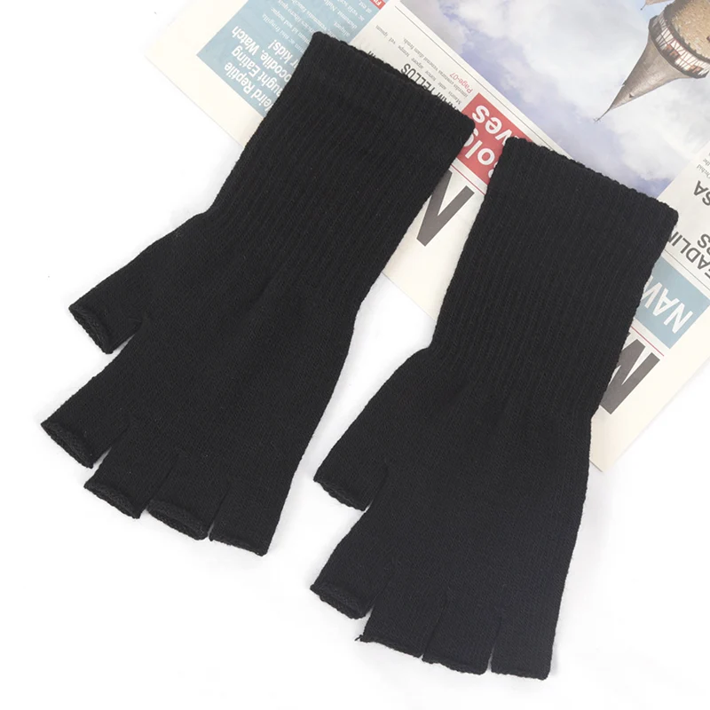 1 Pair Long Gloves Black Fingerless Knitted Gloves for Men Women Warm Outdoor Mitten Cycling Accessories Elastic Work Gloves
1 Pair Long Gloves Black Fingerless Knitted Gloves for Men Women Warm Outdoor Mitten Cycling Accessories Elastic Work Gloves