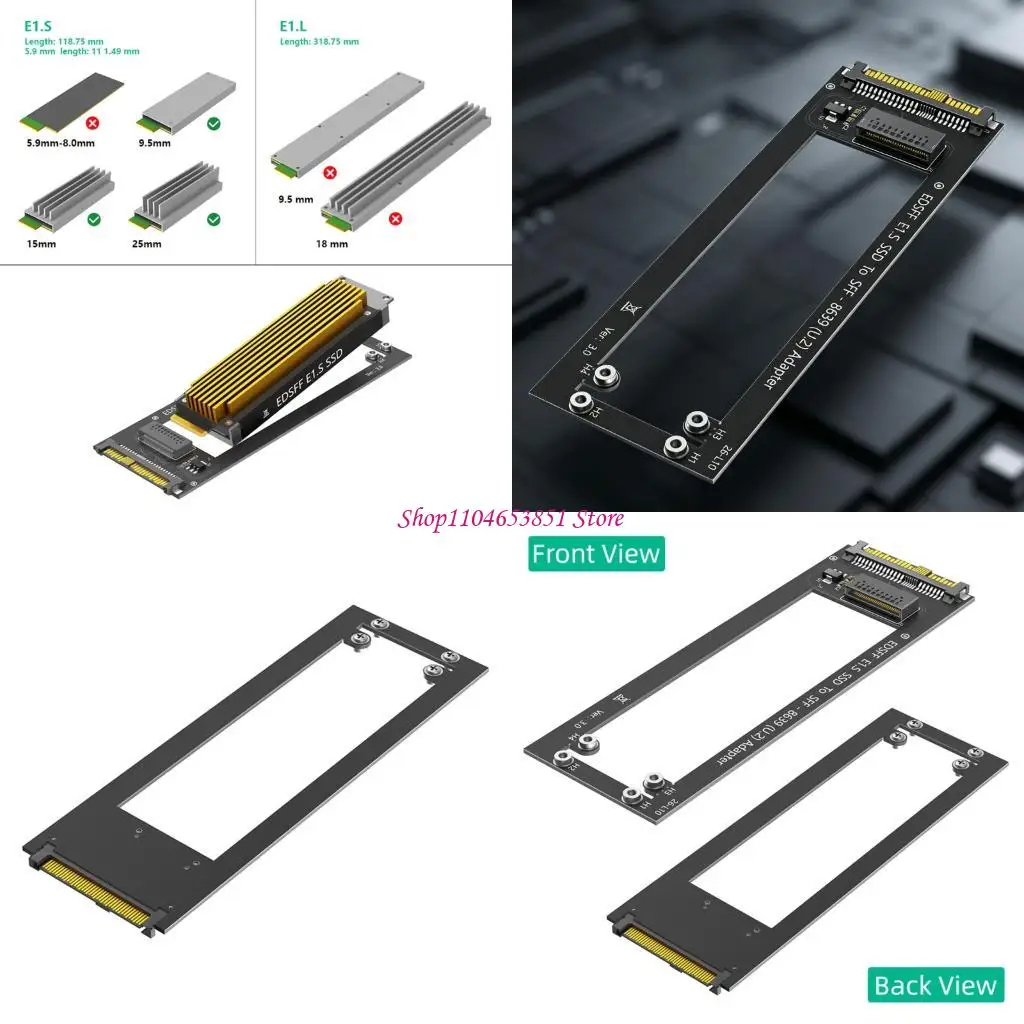 EDSFF E1.S To SFF8639 U.2 Converter Card Optimized For Fast Speed NVMe Drive Performances
EDSFF E1.S To SFF8639 U.2 Converter Card Optimized For Fast Speed NVMe Drive Performances