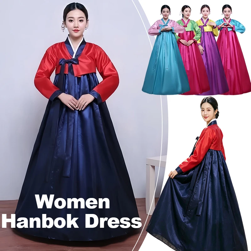 Women Hanbok Dress Korean Traditional Ancient Costumes Asian Korea Palace Cosplay Stage Performance Minority Palace Dancewear
Women Hanbok Dress Korean Traditional Ancient Costumes Asian Korea Palace Cosplay Stage Performance Minority Palace Dancewear