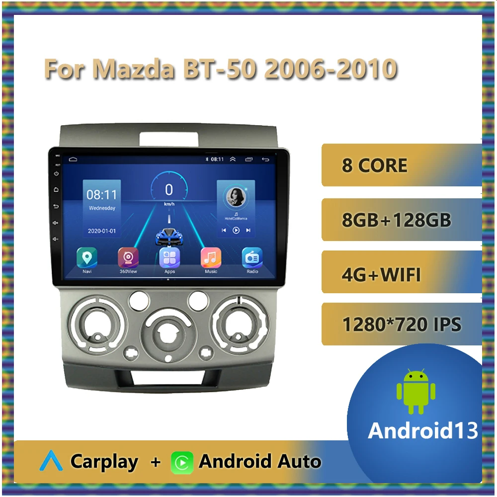 Android 13 CarPlay Auto WIFI + 4G Автомобильное радио для Mazda BT-50 BT50 2006-2010 GPS Мультимедийный видеоплеер DSP Стерео BT Bluetooth
Android 13 CarPlay Auto WIFI + 4G Автомобильное радио для Mazda BT-50 BT50 2006-2010 GPS Мультимедийный видеоплеер DSP Стерео BT Bluetooth