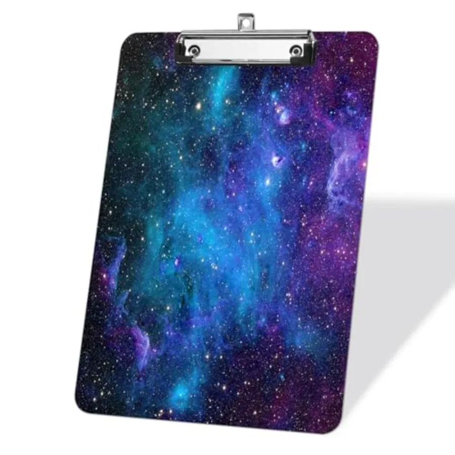 Galaxy Star Fashion Clipboards with Low Profile Silver Clip, Retractable Hanging Hole, Letter Size 12.2"x8.6" Clip Board, Offic
Galaxy Star Fashion Clipboards with Low Profile Silver Clip, Retractable Hanging Hole, Letter Size 12.2"x8.6" Clip Board, Offic