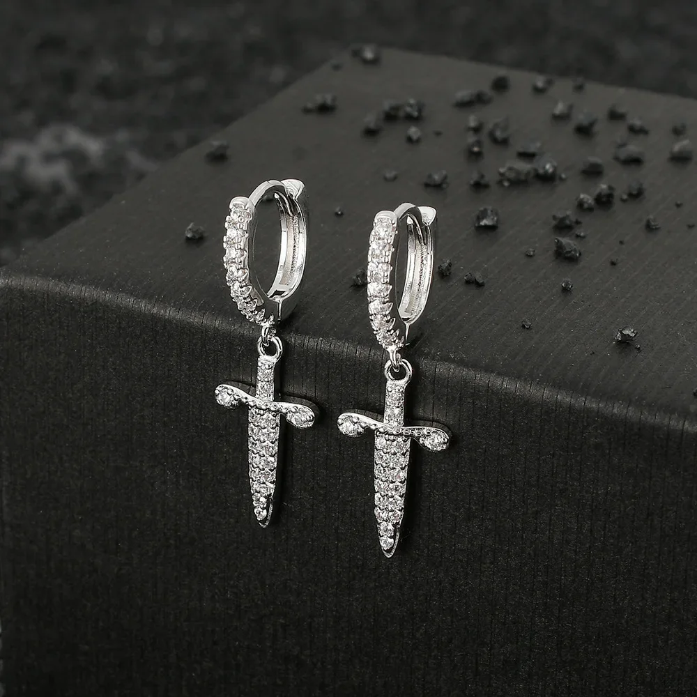 Rapper Fashion 1Pair Micro Paved Cross Full Bling Iced Out Cubic Zircon Gold Charm Stud Earrings for Men Hip Hop Jewelry
Rapper Fashion 1Pair Micro Paved Cross Full Bling Iced Out Cubic Zircon Gold Charm Stud Earrings for Men Hip Hop Jewelry