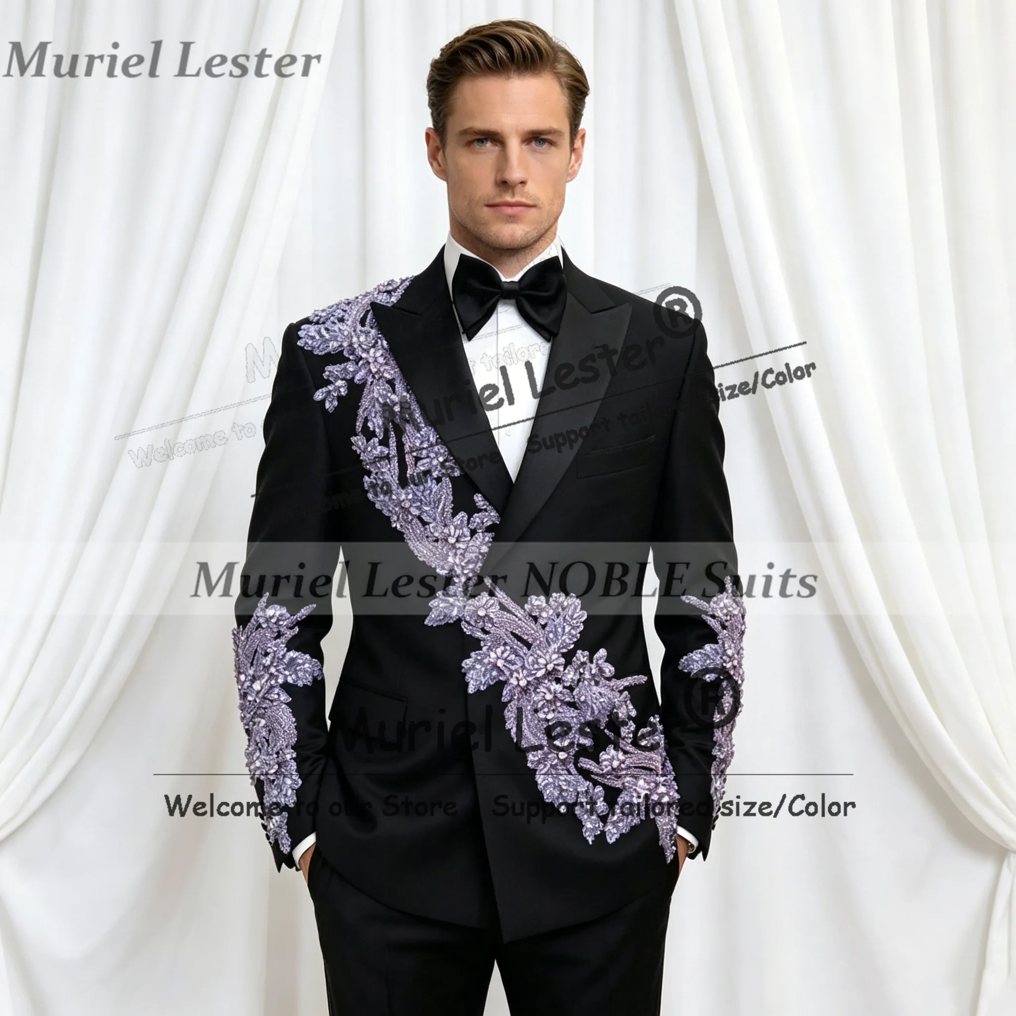 Male Fashion Suit For Wedding Purple Beaded Stones Appliques Prom Blazer Customized 2 Piece Sets Groom Formal Party Tuxedos 2026
Male Fashion Suit For Wedding Purple Beaded Stones Appliques Prom Blazer Customized 2 Piece Sets Groom Formal Party Tuxedos 2026